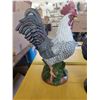 Image 5 : 2 ceramic chickens hand painted, very well done 16" + 12"