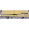 Image 1 : civil war replica sword w/ meatal scabbard 35"