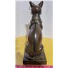 Image 3 : Egyptian Cat Statue “King Tutankhamen”  16 inches tall x 9 1/2 inches