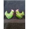 Image 3 : Floral Print & Green Chicken salt & pepper shakers