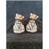 Image 3 : Silver plated Christmas Tree & Cat salt & pepper shakers