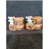 Image 3 : Bride/Groom & Mice on boots salt & pepper shakers