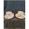 Image 1 : Royal Albert "Rosalie" and Johnson Bros "Old Chelsea" teacup and saucers