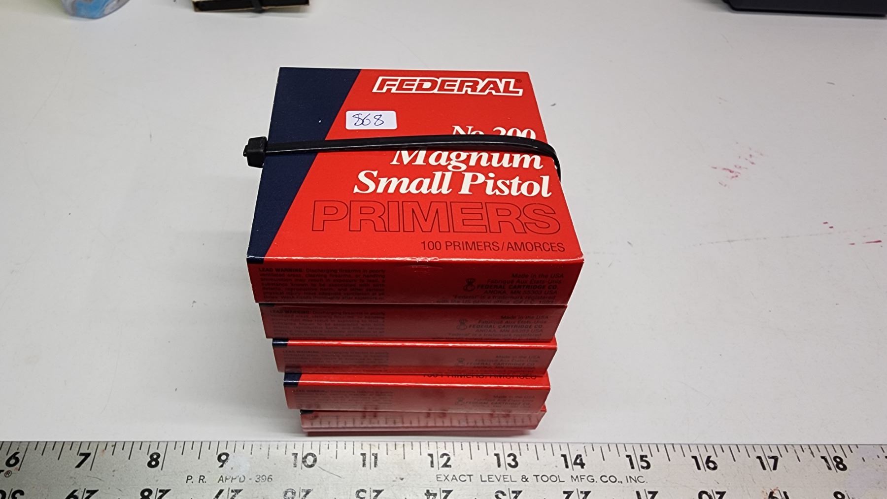500pcs, #200 Magnum small pistol primers - Federal NO SHIPPING - Pickup ...