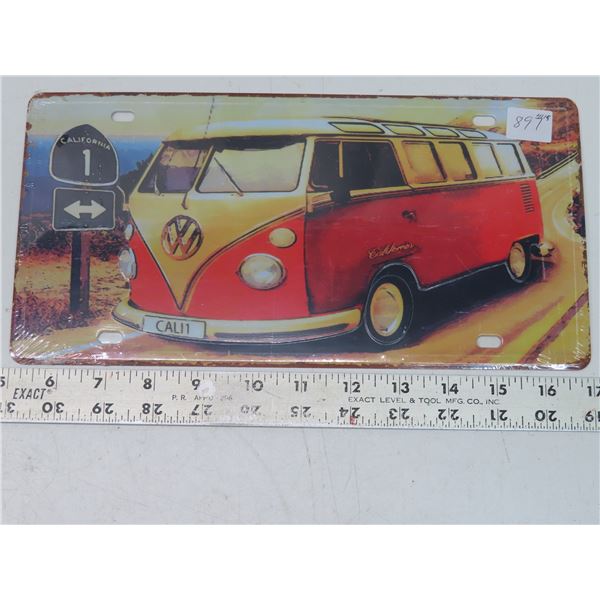 VW plate - reproduction - Schmalz Auctions