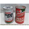 Image 1 : 2 Castrol tins - 1 imperial quart