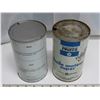 Image 2 : 1 GM Power steering fluid 1 quart tin, 1 Chryco Parts Super Motor Oil 1 imperial quart tin