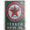 Image 2 : Texaco Motor oil tin sign (7.75" x 11.75")