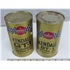 Image 1 : 2 Kendall Motor Oils GT-1 Racing Oil - 1 quart Tin = Full