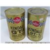 Image 1 : 2 Kendall Motor Oils GT-1 Racing Oil - 1 quart Tin = Full