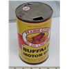 Image 2 : Prairie Cities Oil Co. Limited Buffalo Motor Oil - 1 imperial quart tin - rewrap