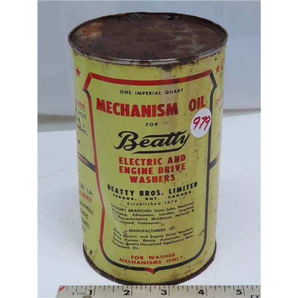 Mechanism oil for Beatty Bros. Limited - 1 Imperial quart