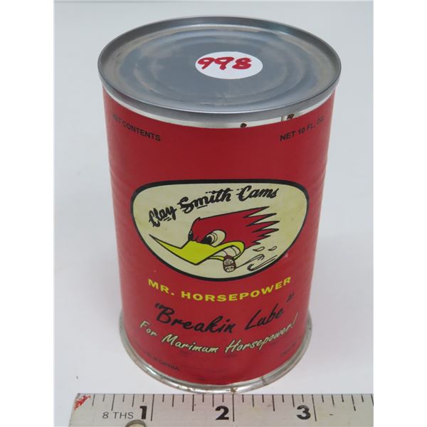 Clay Smith Cams Mr. Horsepower "Breakin Lube" 10 FL. OZ. Tin - Rewrap