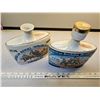Image 2 : two vintage 1776-1976 porcelain liquor bottles
