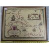 Image 1 : West Indies map with frame