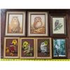 Image 1 : Lot of Owl Pictures with frames