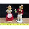 Image 1 : 2 Chalkware Dutch figurines - Genuine hand painted Devon Ware