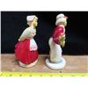 Image 2 : 2 Chalkware Dutch figurines - Genuine hand painted Devon Ware