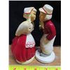 Image 5 : 2 Chalkware Dutch figurines - Genuine hand painted Devon Ware