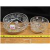 Image 1 : 2x 3 Legged Crystal or cutglass bowls