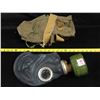 Image 1 : Military Gasmask and worn military bag/satchel