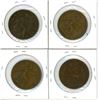 Image 2 : four great britain cents 1912, 1913, 1914, 1918