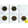 Image 1 : five great britain cents 1916, 1924, 1927, 1929, 1936
