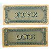 Image 2 : two confederate states of america bills - one + five