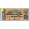 Image 1 : five dollar confederate states of america bill