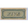 Image 2 : five dollar confederate states of america bill