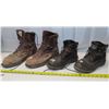 Image 2 : Pair of Kodiak steel toed work boots- size:7.5, Pair of Red Wings steel toed work boots - size 9.5