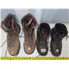 Image 5 : Pair of Kodiak steel toed work boots- size:7.5, Pair of Red Wings steel toed work boots - size 9.5