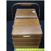 Image 2 : Wooden sewing storage box