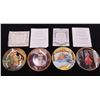 Image 1 : 4 Decoratvie Painted Plates (5508G, 5730W, 5483A, 3032M)