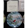 Image 3 : 4 Decorative Painted Plates (19564D, 3524E, 12114E, 5130B)