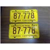 Image 1 : 1967  Sask Plate  pair