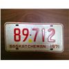 Image 1 : 1971  Sask Plate