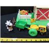 Image 3 : Fisher Price Family Play Farm with some Animals & Tractor