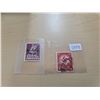 Image 1 : 2 GERMAN STAMPS 12 SWASTIKA + 20 BAYERN OVER PRINT