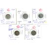Image 1 : 5 CANADA SILVER 5 CENTS 1903, 1903, 1907, 1919, 1920