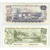 Image 2 : 1971 CANADA 10 DOLLARS + 1979 CANADA 20 DOLLARS