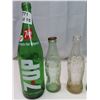 Image 3 : Lot of 6 Coca-Cola bottles & 1 7UP bottle