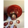Image 5 : Matching tealight/votive holders, red velvety detail