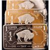 Image 3 : Lot of Three 1 troy ounce copper bullion bars USA