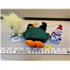 Image 3 : Lot of 3 cute decorations - light up snowman xmas tree oranament, Easter chick etc.