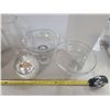 Image 2 : two glass vases, 2 glass bowls, 1 glass xmas ornament