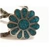 Image 4 : STERLING SILVER CHAIN AND RING WITH TURQUOISE