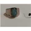 Image 2 : Hand made sterling ring with turquoise large stone