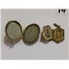 Image 5 : Two vintage lockets, gold filled