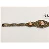 Image 3 : Fine early 1900's Cameo bracelet, silver - gold filled